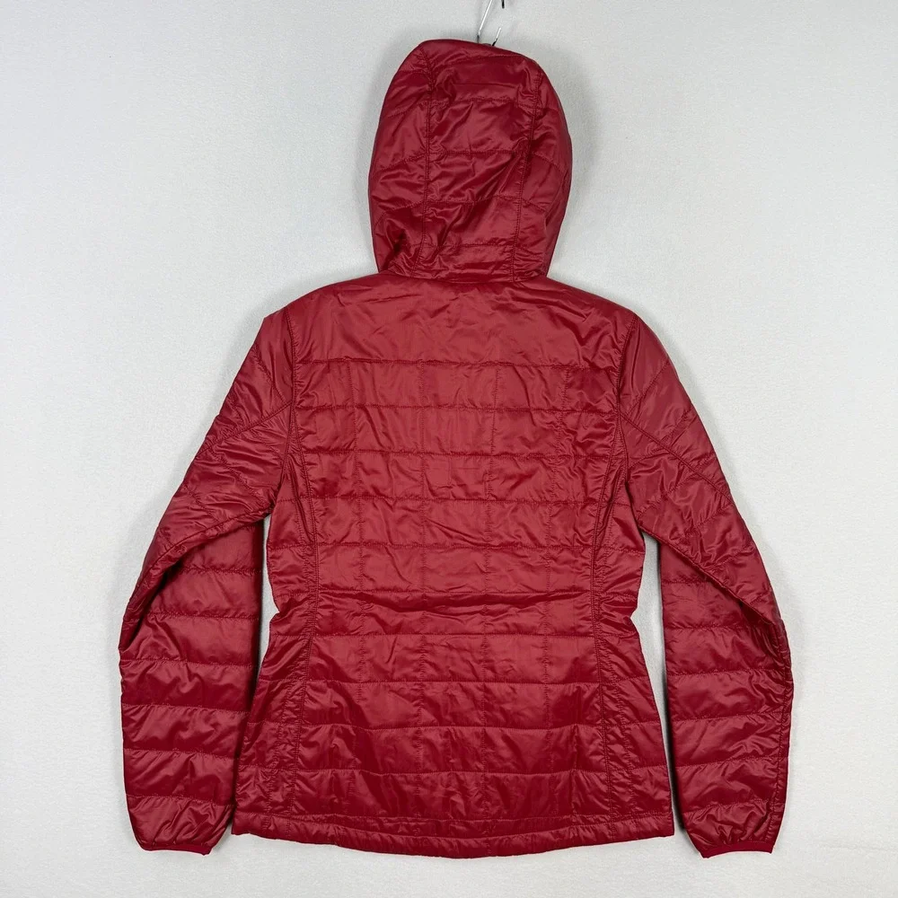 LL Bean Packaway Primaloft Hooded Jacket Size Petite XXS Womens Dark Rose NEW